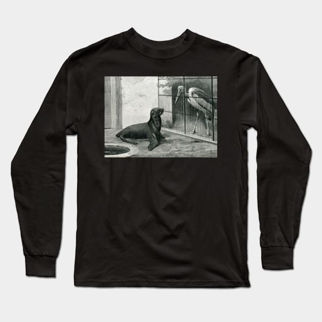 The New neighbour by Henry Stacy Marks Long Sleeve T-Shirt by artfromthepast